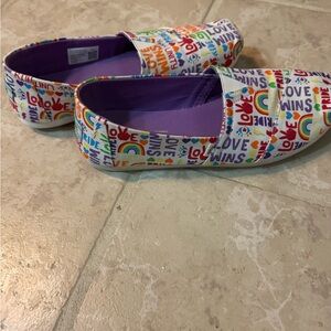 Skechers Bob’s Multicolor Love Print Flats